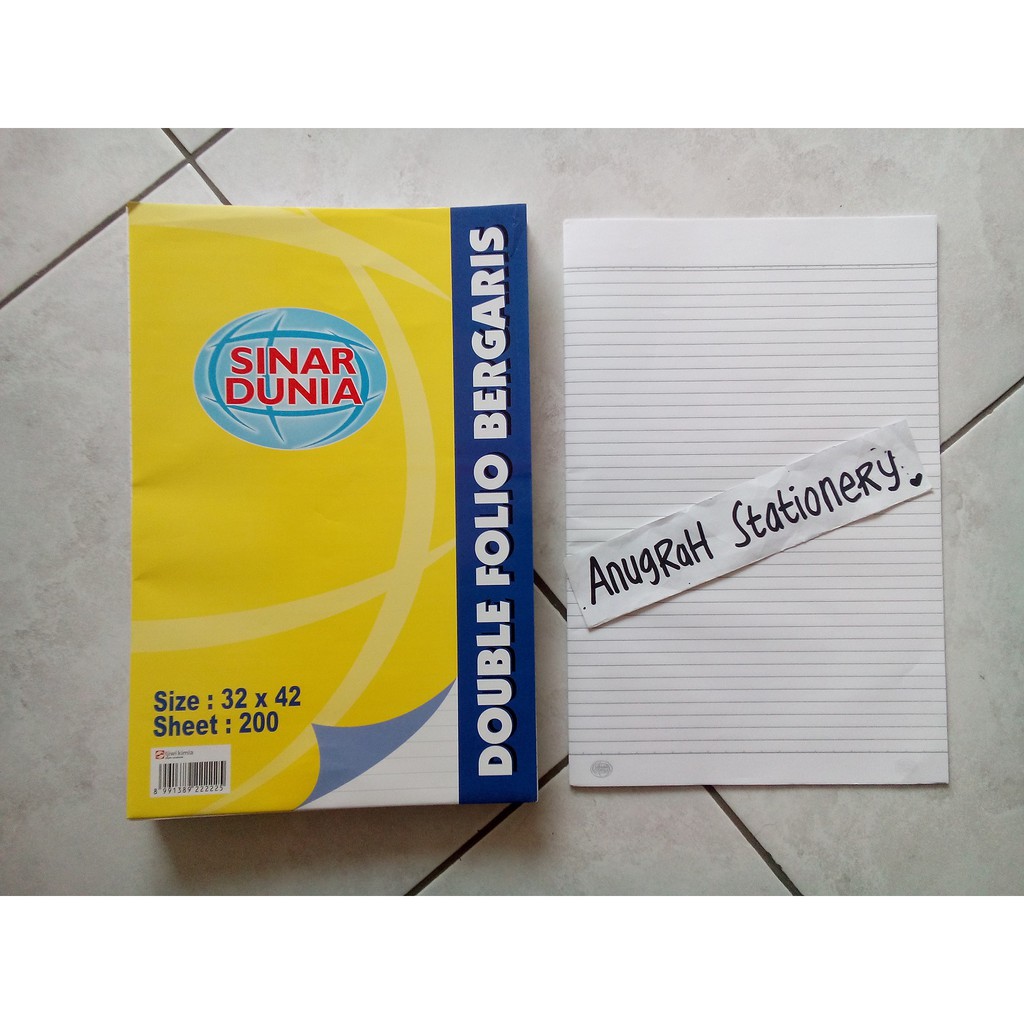 Thedarlingbakers: Gambar Kertas Folio Garis