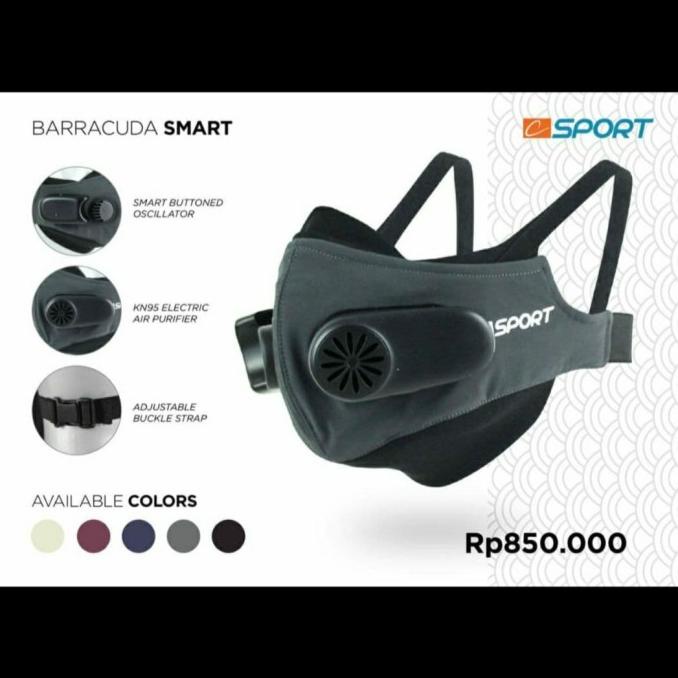 Masker Elektrik Barracuda Smart Masker Earloop Masker Hijab