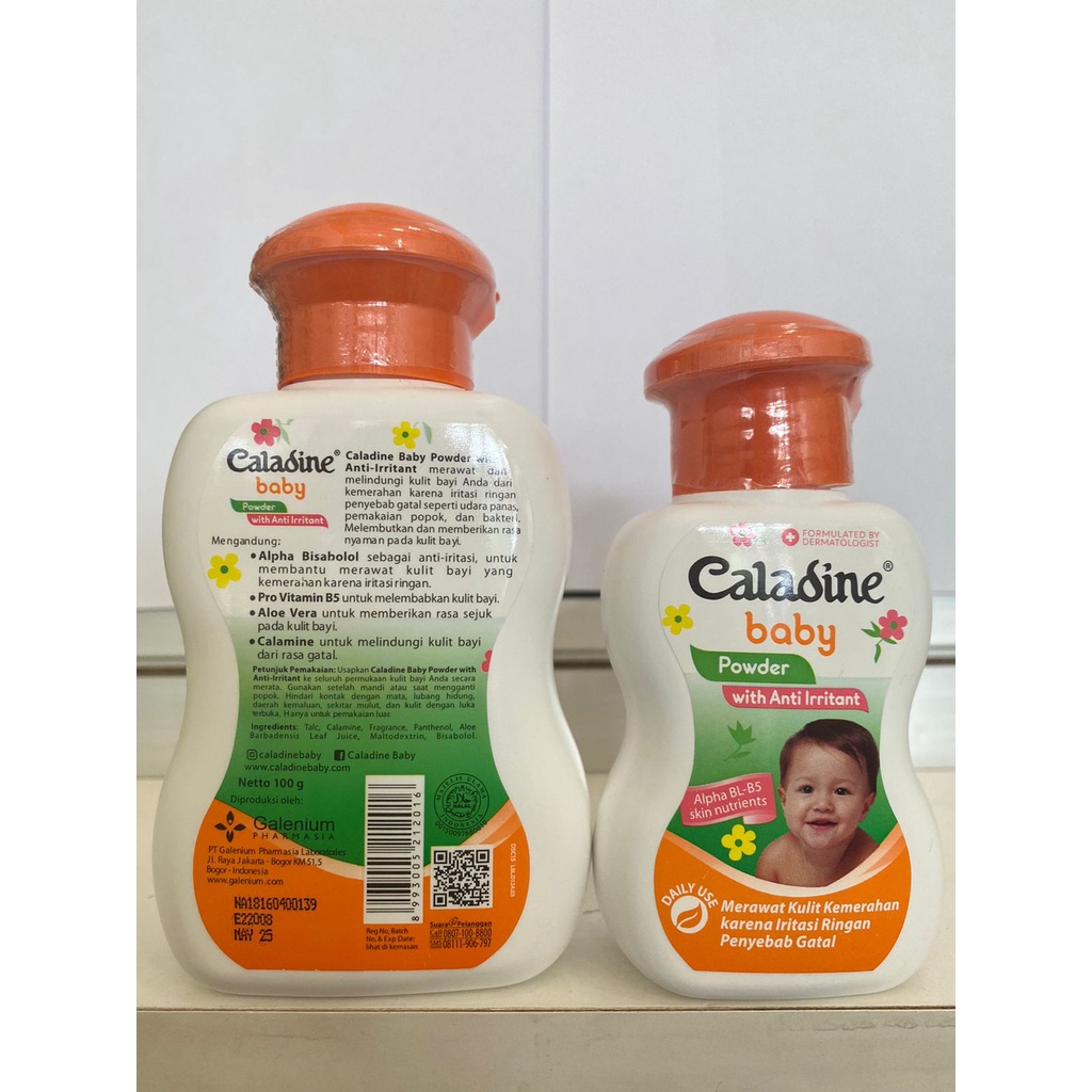 Caladine Baby Powder 100gr / Caladine Baby powder 55gr / Bedak Bayi Tabur