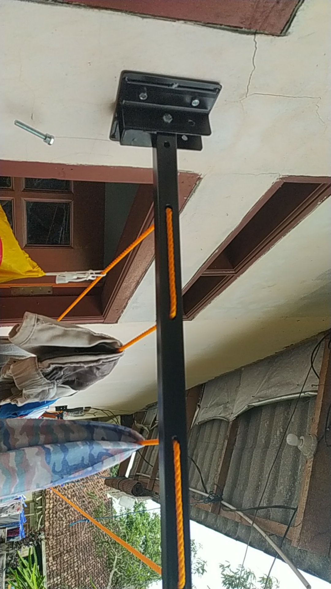 Jemuran Dinding Lipat 4 Baris.panjang Besi 50cm