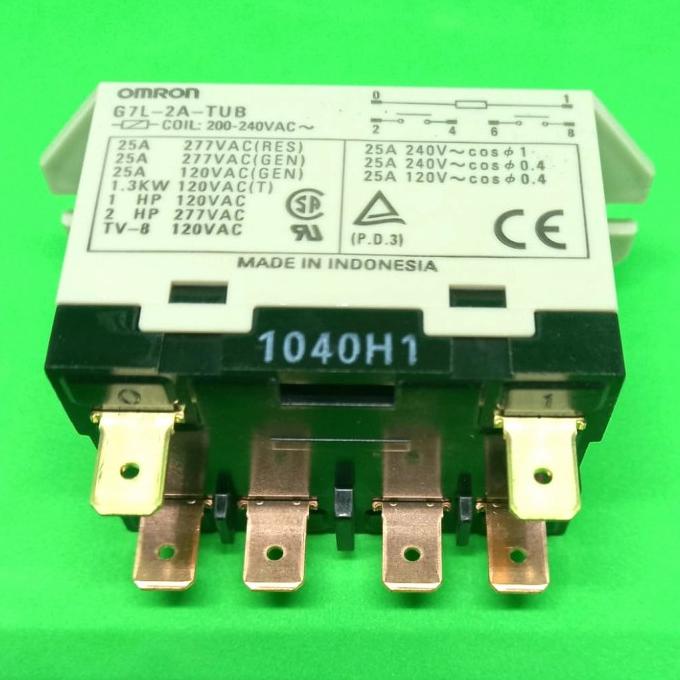 Relay G7L-2A TUB 25A 220VAC Merk OMRON