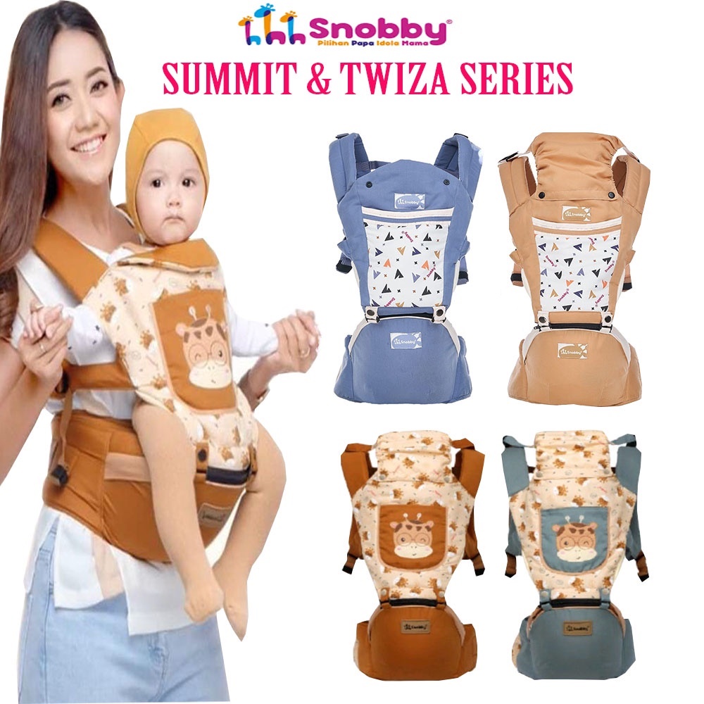 Snobby Gendongan Bayi Hipseat Snobby / Hipseat 6 Posisi Twiza Series - TPG 6943 BABY CARRIER GENDONGAN BAYI