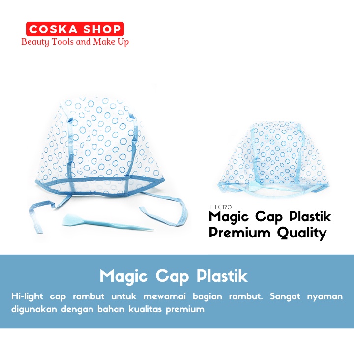 Magic cap Topi Pewarna rambut Plastik highlight rambut