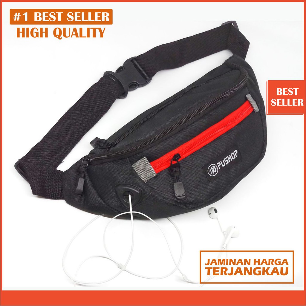 K2-BOLD - WAIST BAG PUSHOP BOLD / TAS SELEMPANG PRIA / TAS PRIA SELEMPANG