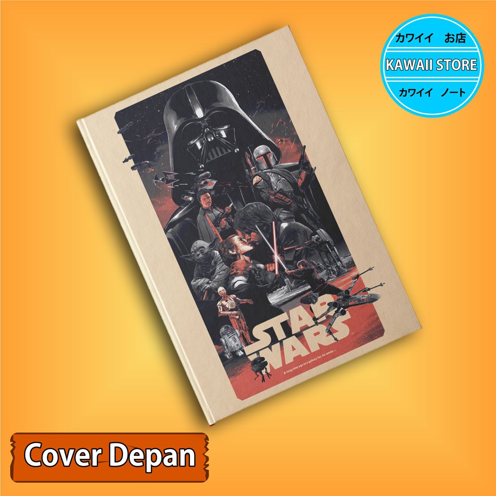

Notebook / Pocket book Hard Cover Anime STAR WARS P A uk A5 & A6 / Notes Book