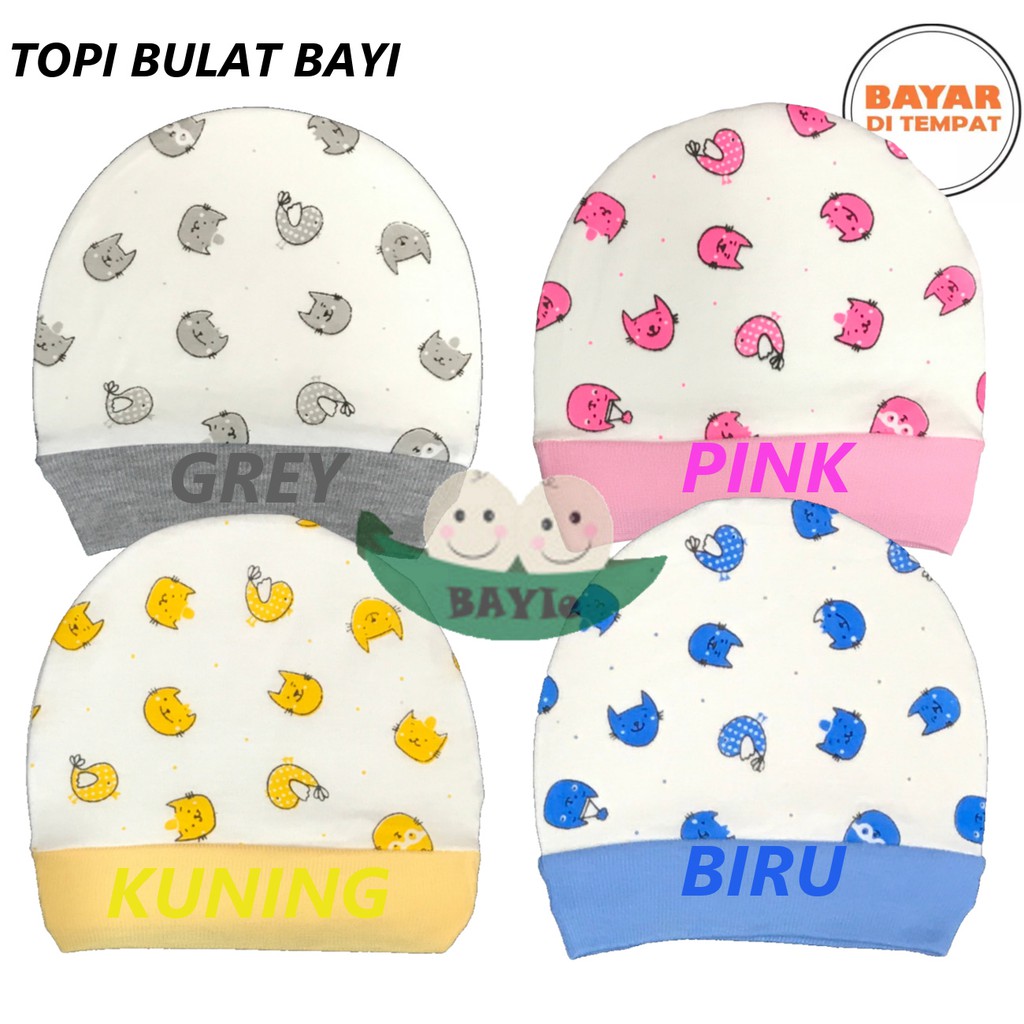 BAYIe - Topi Bayi / Anak BULAT motif TABUR