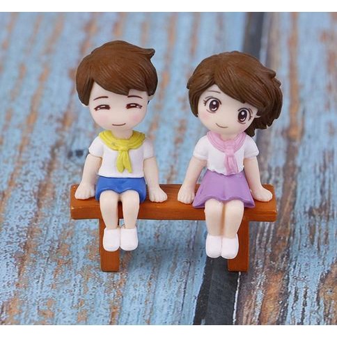 Miniature Lover Figures - Lovers Couple Figurines #20 (3pcs)