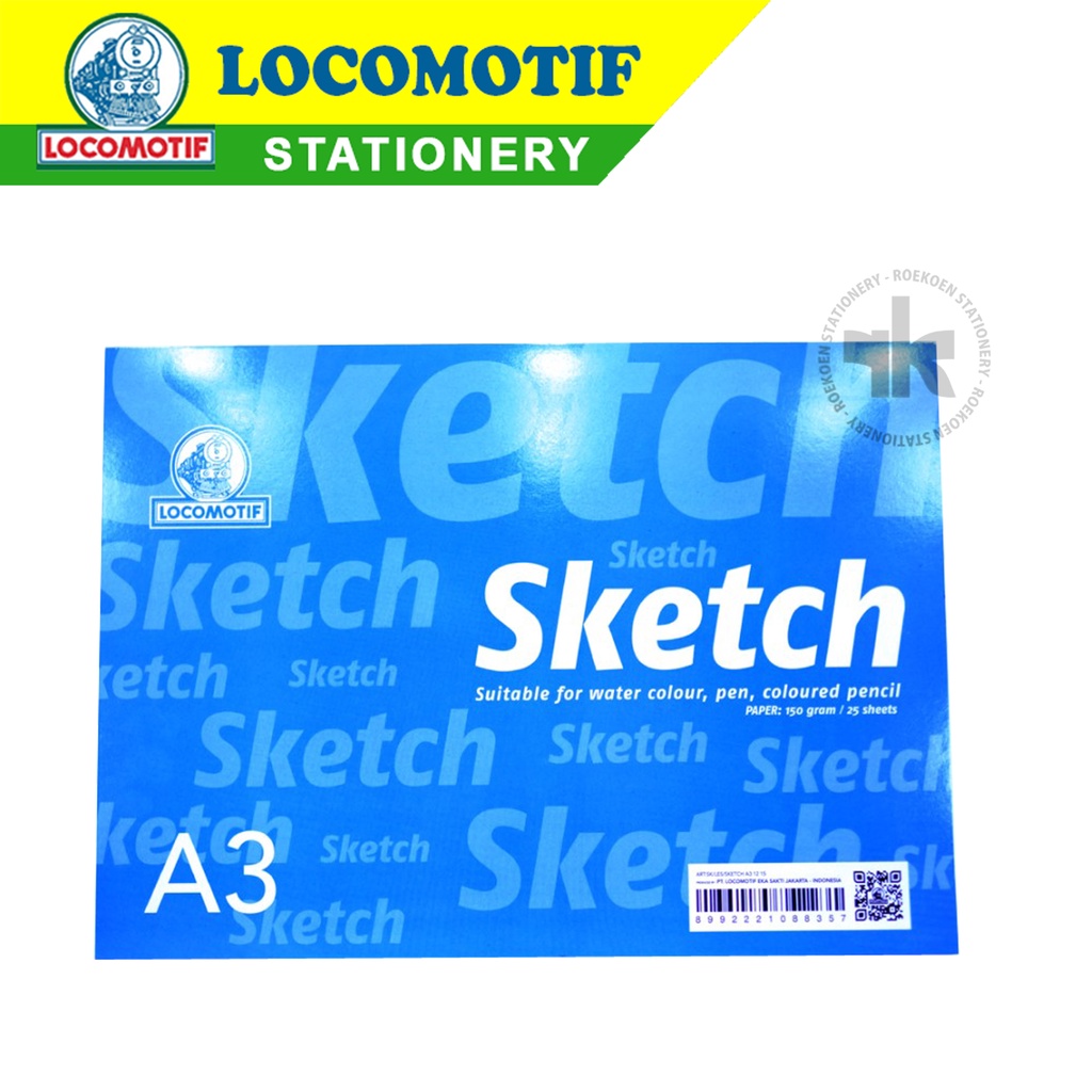 

Locomotif Sketch Book A3 150gsm 25 lembar