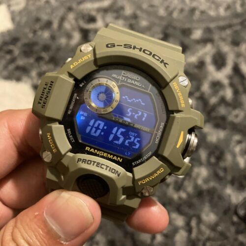 Jam Tangan Pria G-Shock Analog Digital GW-9400-3E Olive Military Green Rangeman Chris Hemsworth Extraction