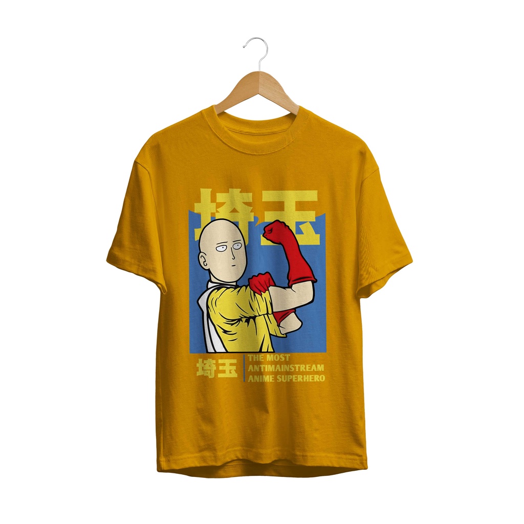 KAOS DISTRO MANGA JAPAN LOGO SAITAMA THE MOST HERO PREMIUM SERIES