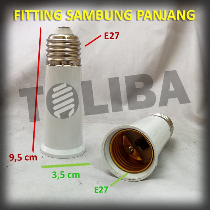 fitting downlight / fitting sambungan pemanjang lampu E27 extension