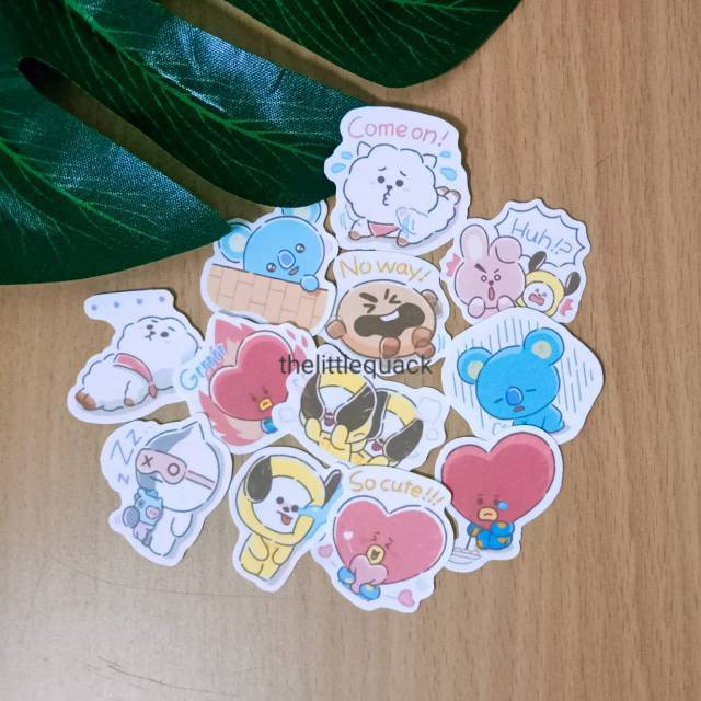 

Sticker Pack Set Model BT21 BTS Cute untuk Scrapbook Case HP