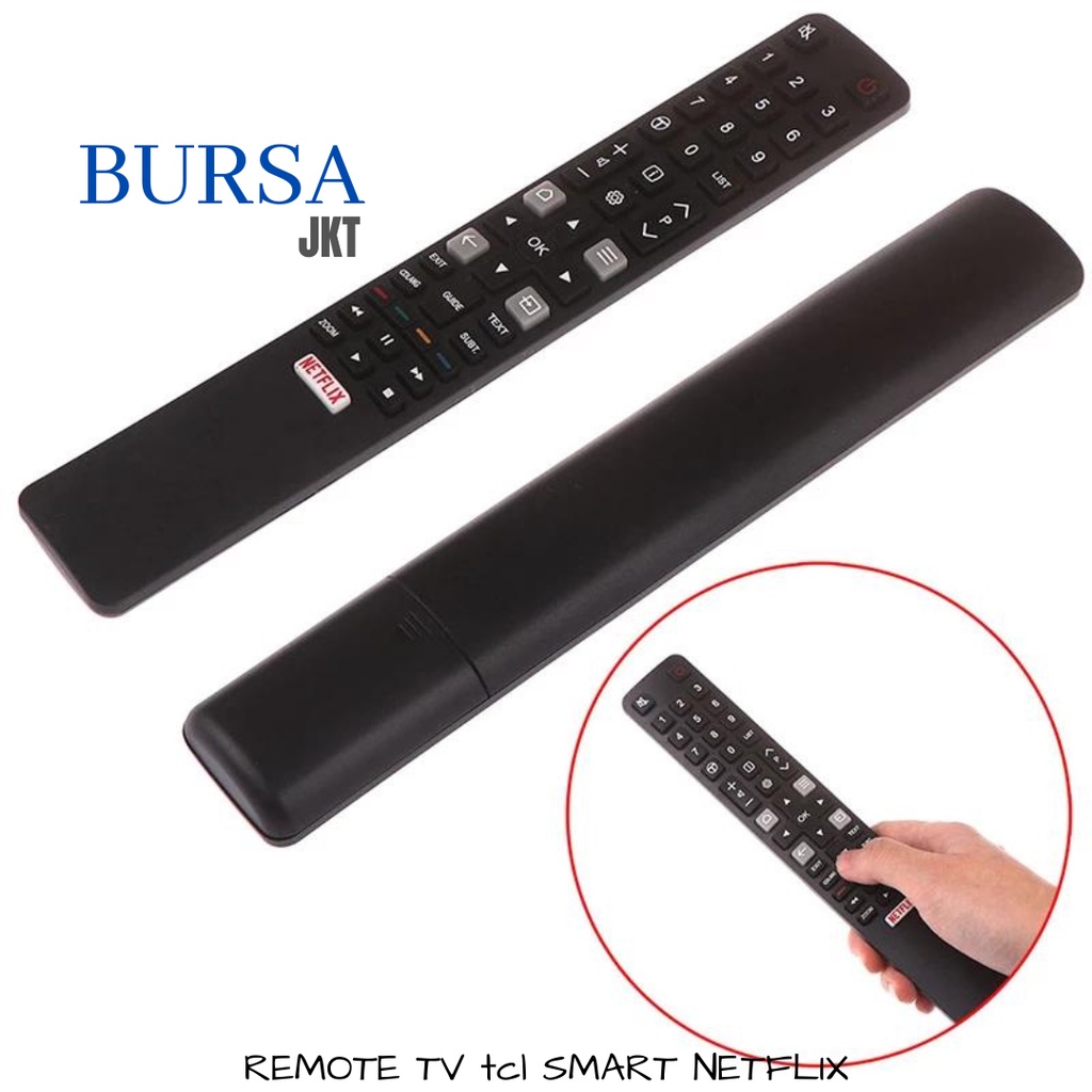 REMOTE SMART TV TCL SMART NETFLIX A SERIES PANJANG RAMPING