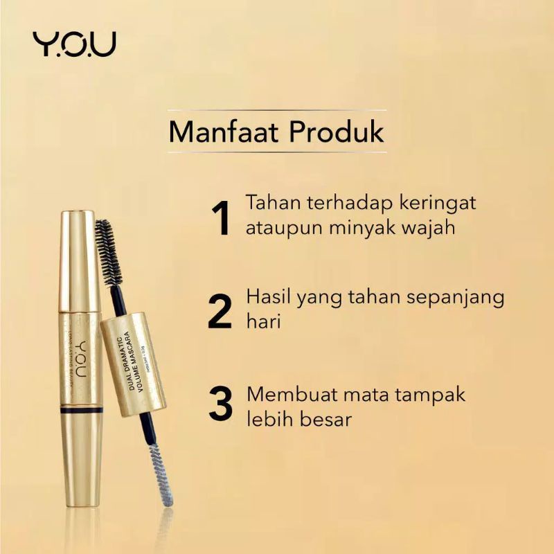 Kosmetik You Dual Dramatic Glem Volume Mascara Curl