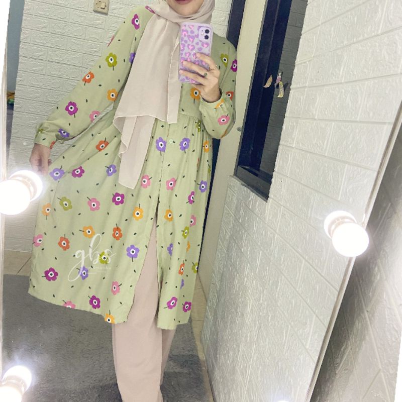 Fiore Tunik (long tunic) gayabysandra (sage green)