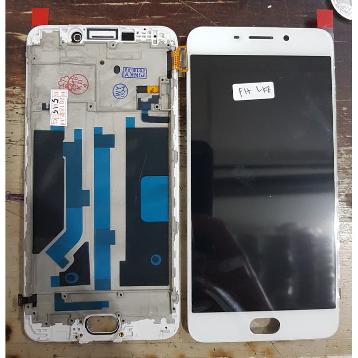 LCD 1SET PLUS FRAME OPPO R9 OPPO F1 PLUS OPPO F1PLUS ORIGINAL WHITE