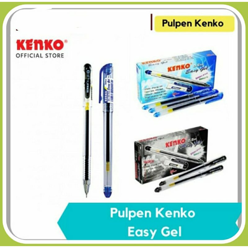 Pulpen kenko easy gel 0.5 mm (  1 lusin )