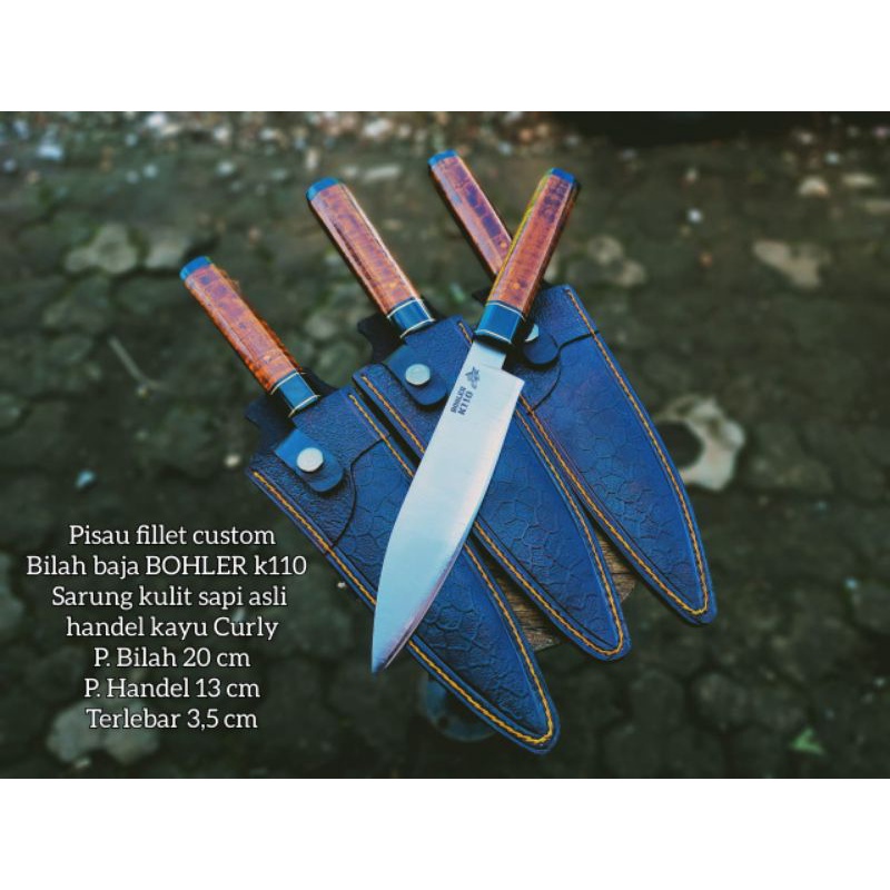 posau dapur pisau pilet custom bohler k 110