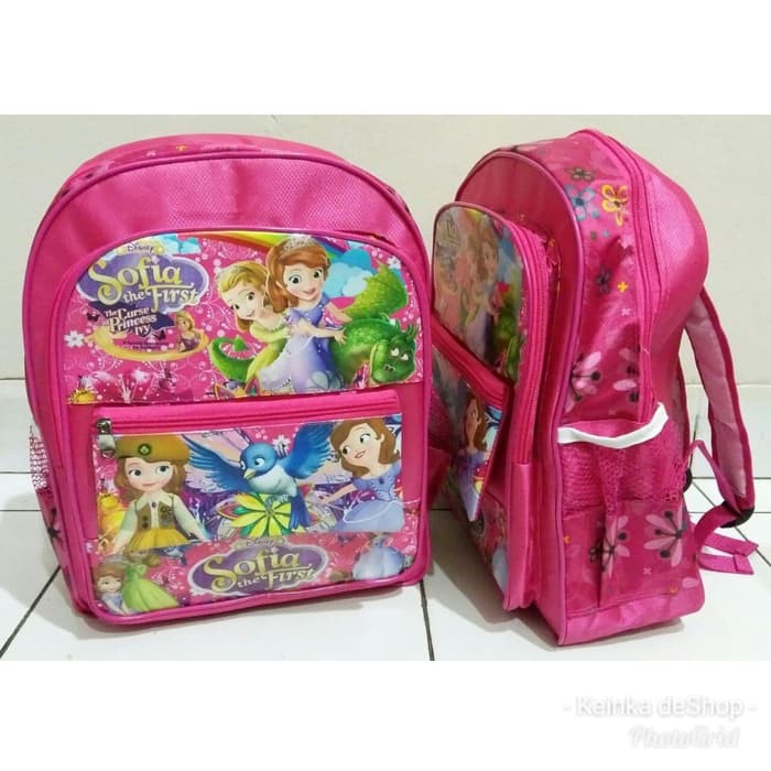 Tas ransel anak sekolah TK PAUD gendong putri princess Sofia the First  Grosir