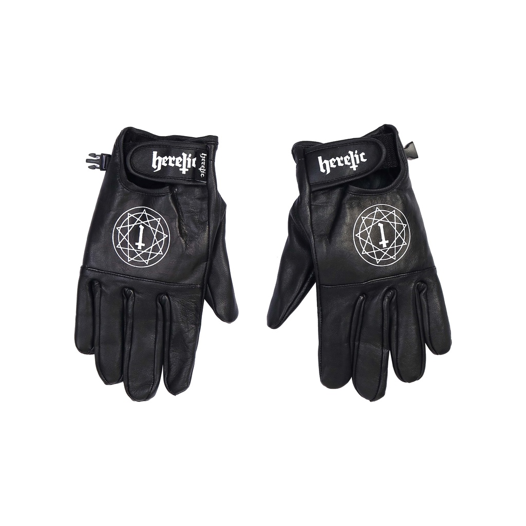 Heretic - Leather Gloves - Sarung Tangan Kulit - Baron Pentagram