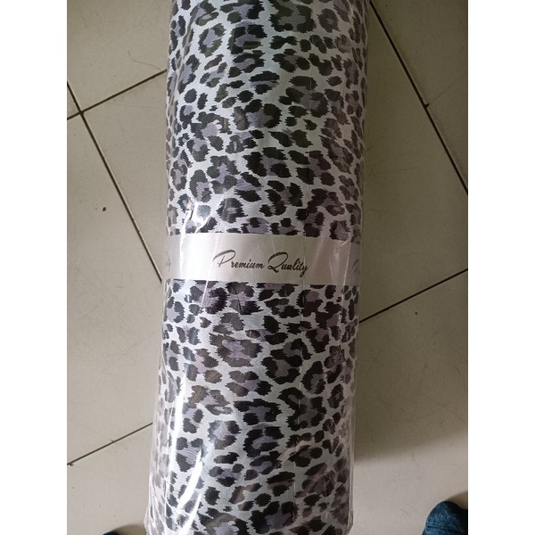 Kain Shakila Premium Motif Leopard Macan harga setengah meter