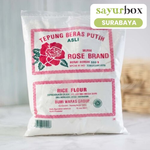 

Rosebrand Tepung Beras Putih 500 gram (Sayurbox) - SURABAYA