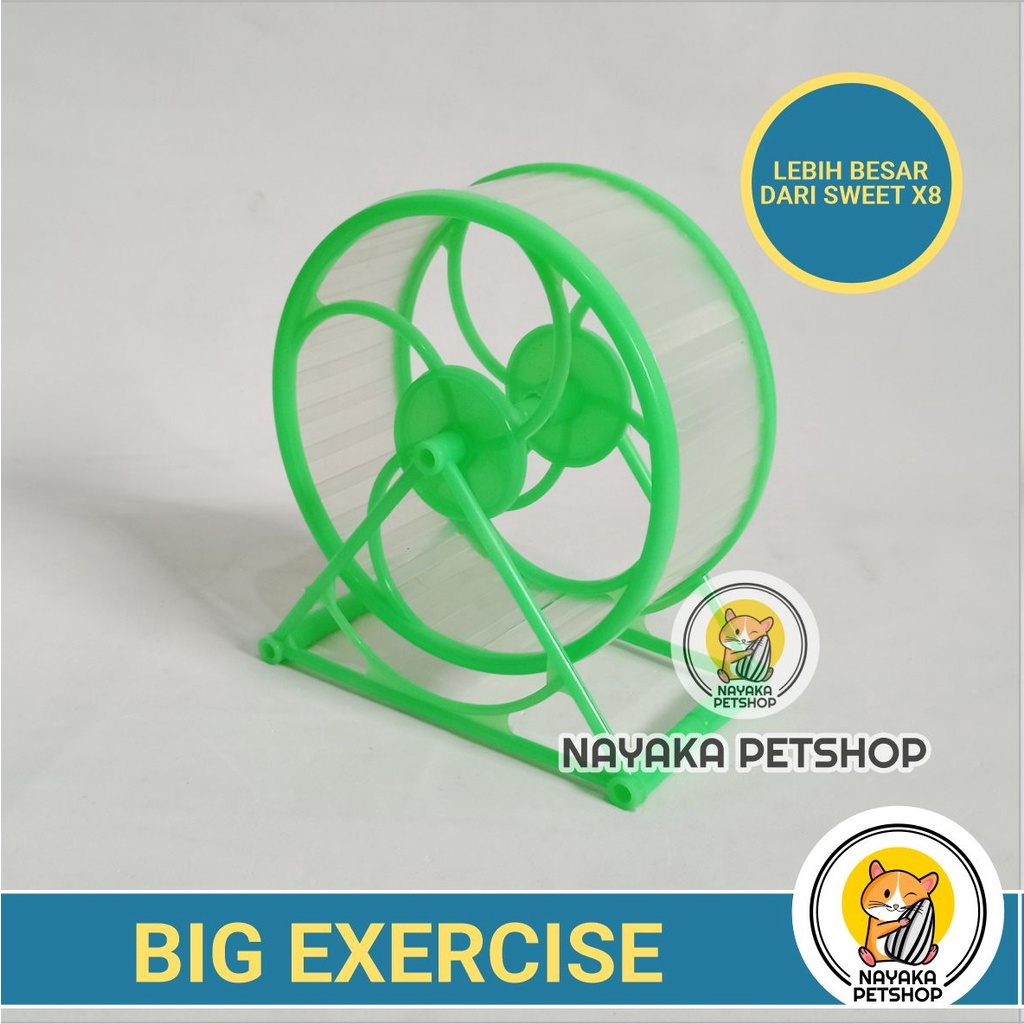 Big Exercise Kincir Hamster Running Wheel Jogging Mainan Rolling Roda Putar