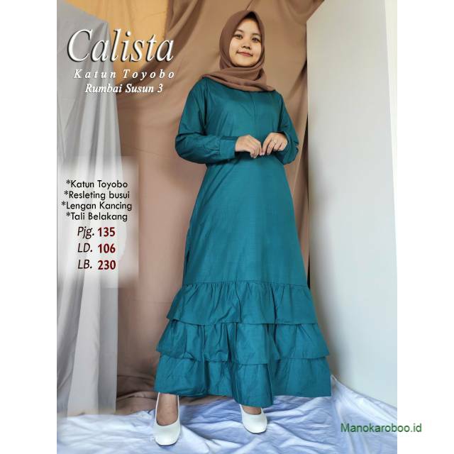 Gamis Terbaru Gamis TOYOBO rumbai susun 3