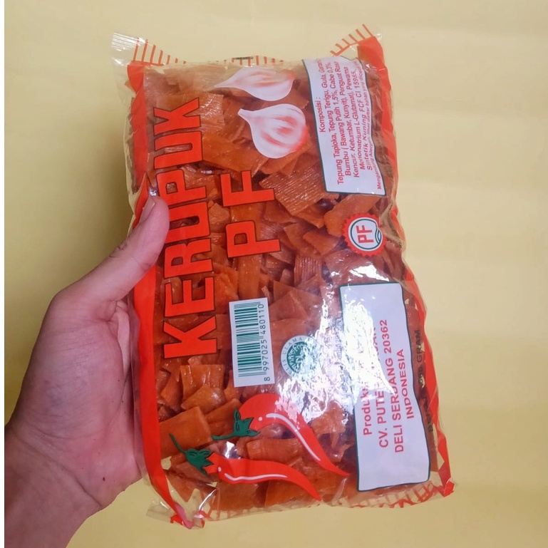 

Kerupuk PF BAWANG PEDAS Medan 500GR (Mentah)