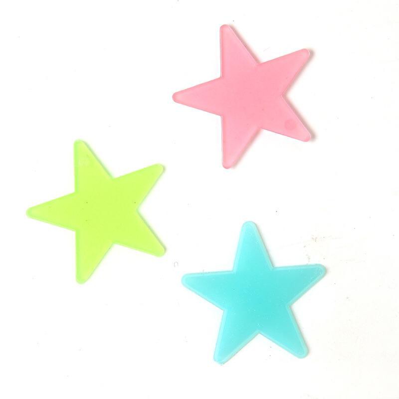 [set isi 100pcs] Star wall sticker stiker bintang glow in the dark