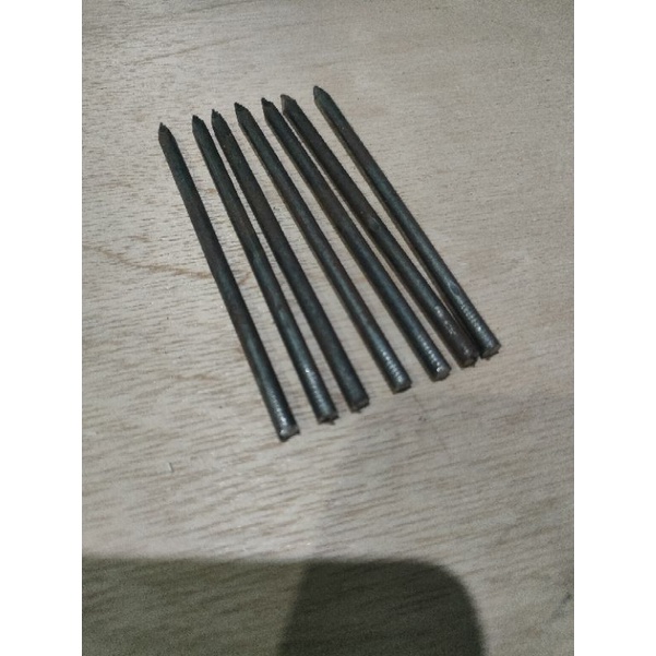 Termurah! Paku Braket Tanpa Kepala Panjang 10cm Ambalan Rak Dinding Minimalis