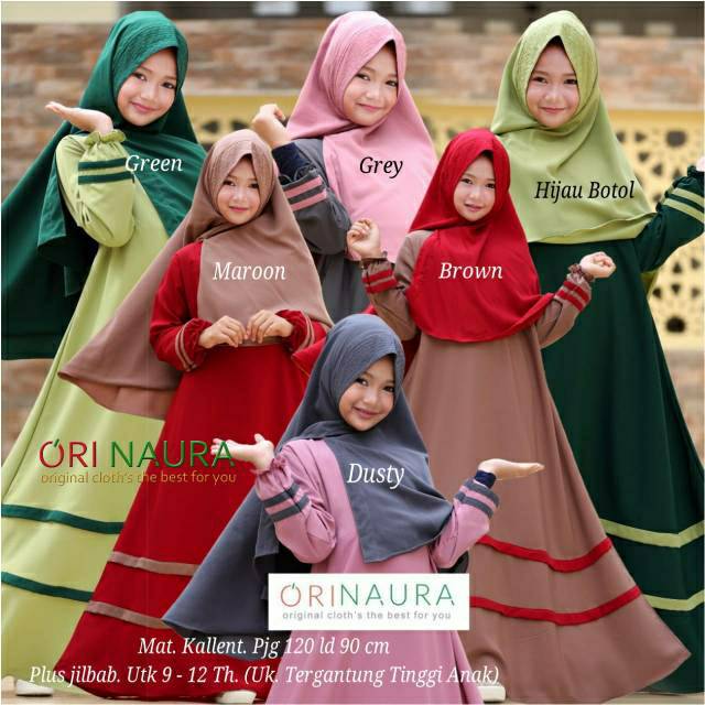 GAMIS ANAK LISTY KIDS BY ORINAURA | ORI SOLO