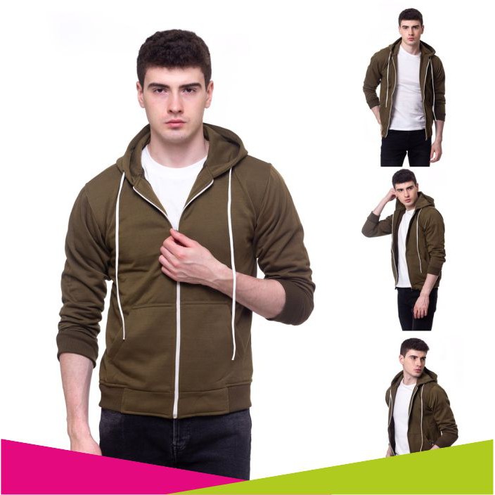 JAKET PRIA JAKET BASIC HODIE PRIA JAKET FLEECE DISTRO JAKET POLOS PRIA WANITA UNISEX HEYLOOK SS165