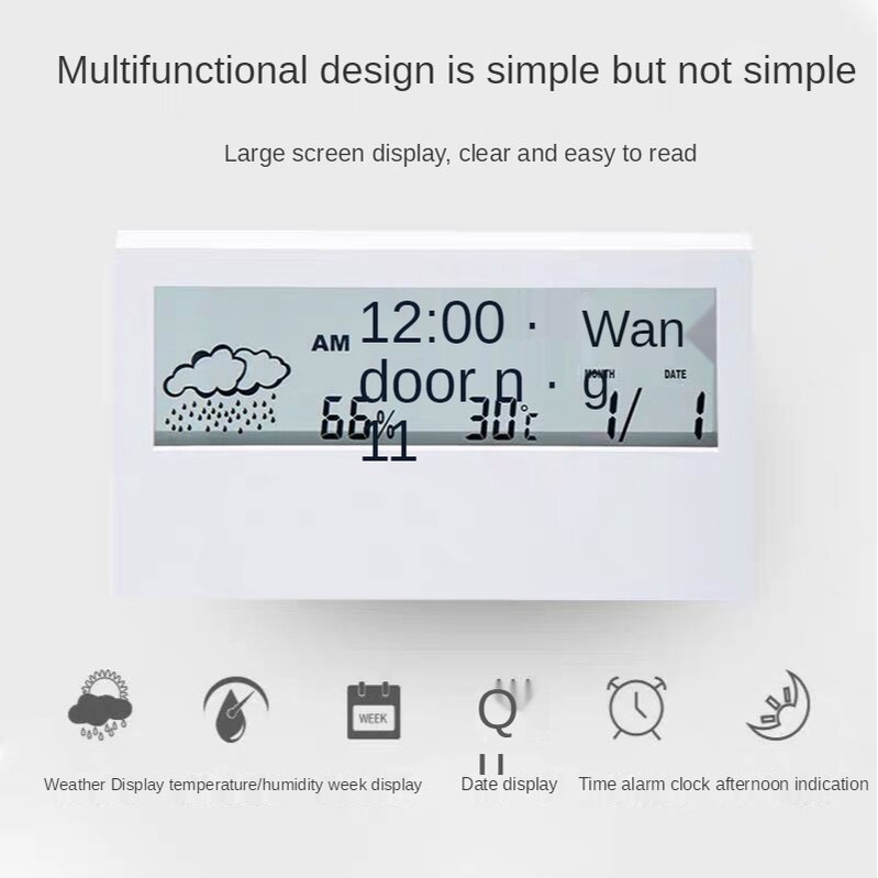 [ simple digital multifunctional electronic clock Decoration For home living room Bedroom ]