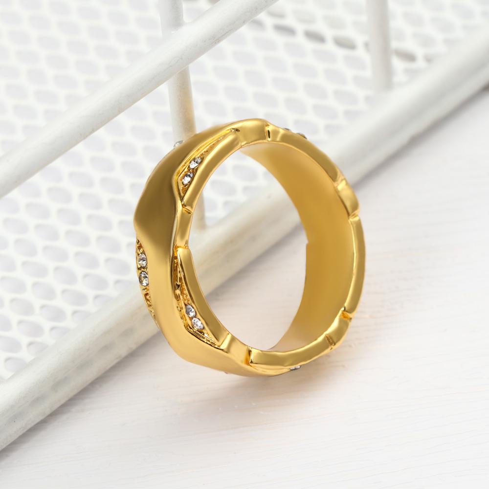 TOP Cincin Zirkon Wanita Fashion Punk Elegan Gothic Bisnis Kristal