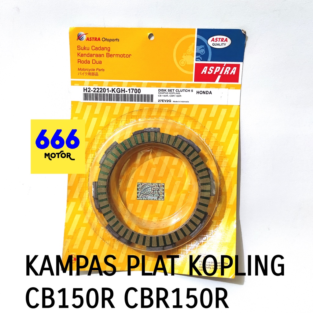 KAMPAS PLAT KOPLING CB150R CBR150R ASPIRA H2-22201-KGH-1700