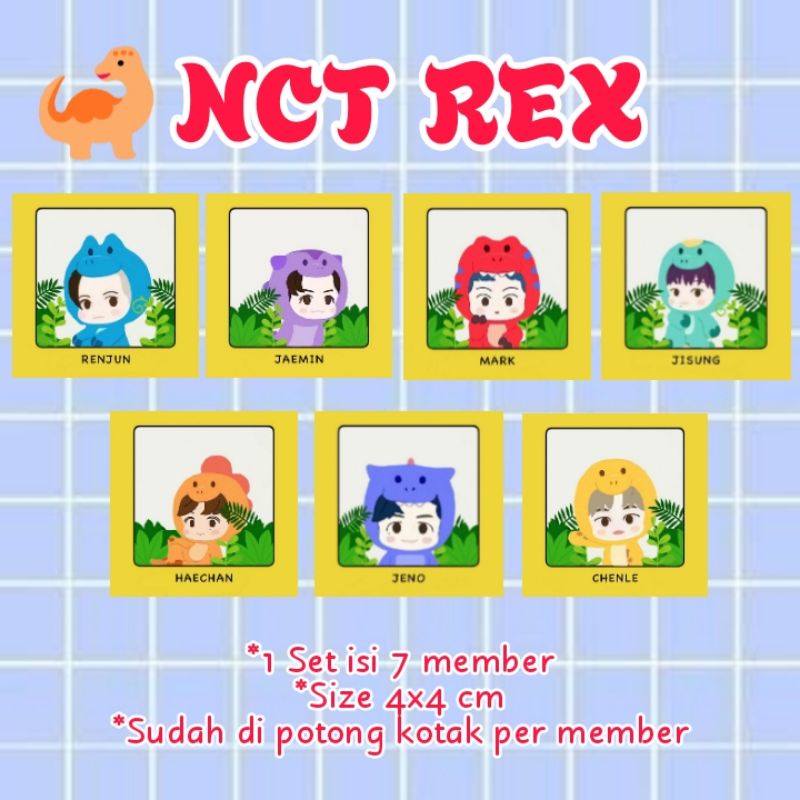 Stiker NCT REX DINO ABC Sticker Set