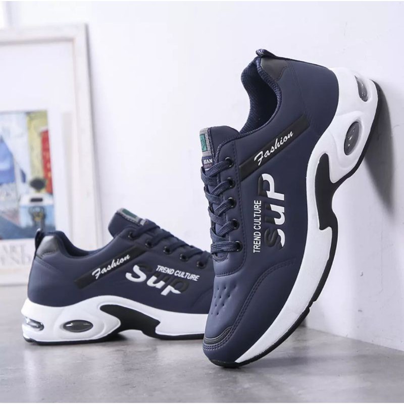 TmO - 8.8 Sale sepatu pria sneakers running fashion SUP Press Timbul/sepatu fashion sneakers tali kekinian termurah bisa cod size 39-43/sepatu press timbul