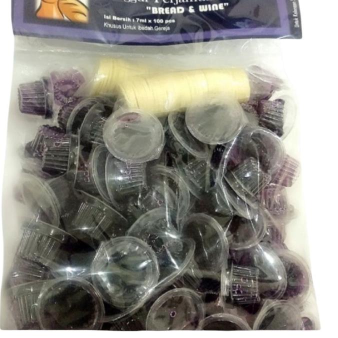 

ル ANGGUR PERJAMUAN KUDUS + HOSTI POLOS isi 100pcs Model Baru