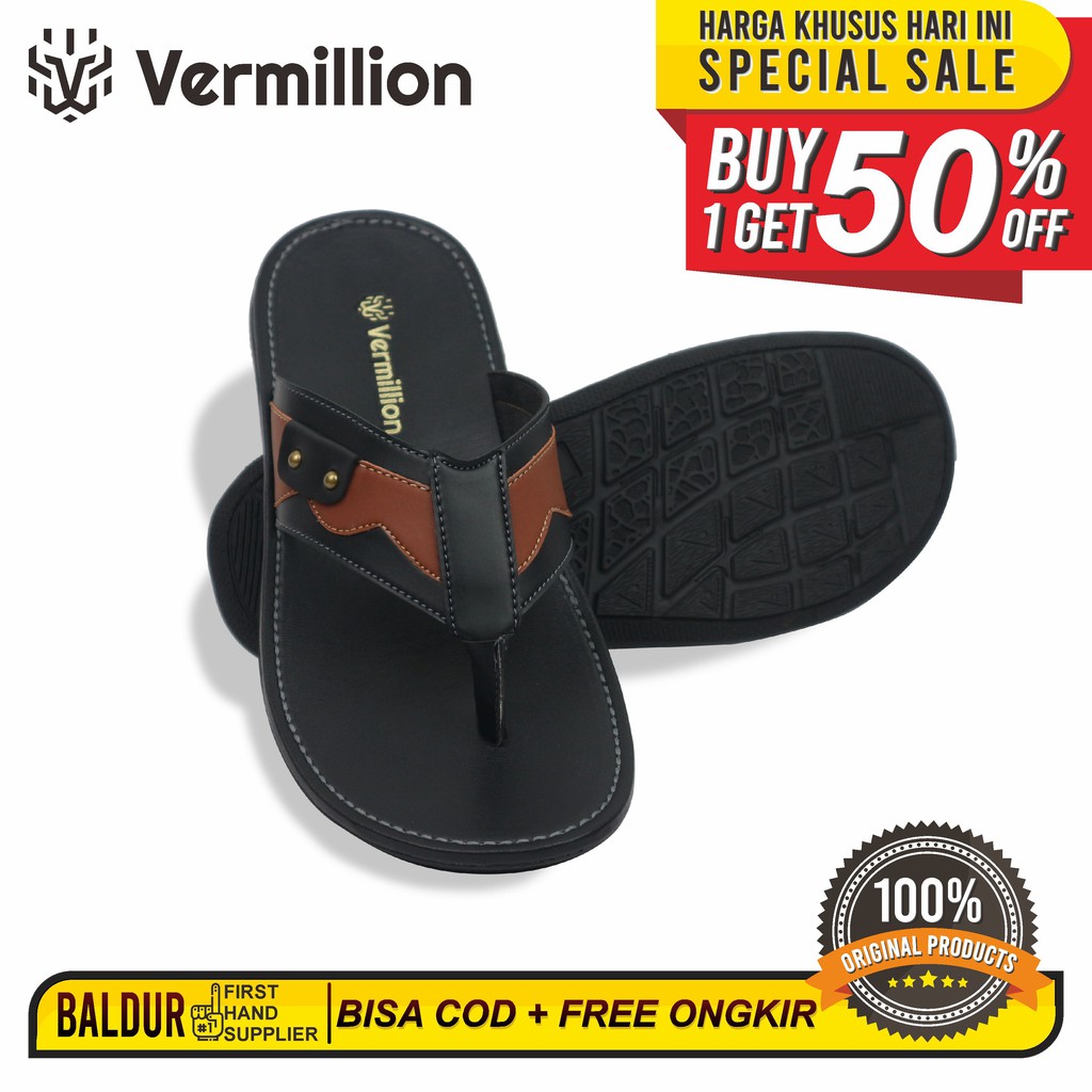 Sandal Pria Sendal Slop Karet Sandal Terbaru Sendal Pria Dewasa Sandal Jepit Sandal Balance - BALDUR