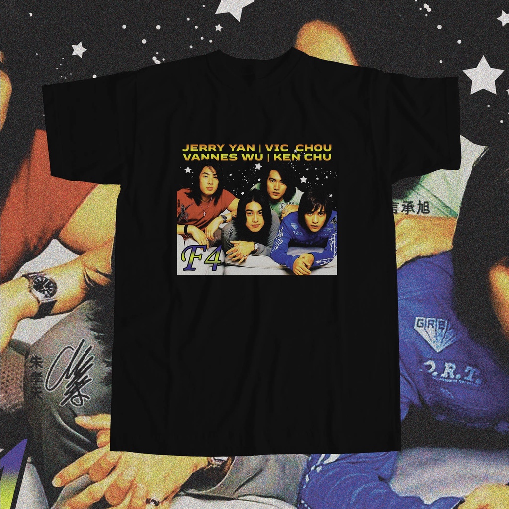 Nostalgila Merch | F4 | METEOR GARDEN| kaos Meteor garden Vintage Tee | Kaos kpop Oversize | Kaos fi