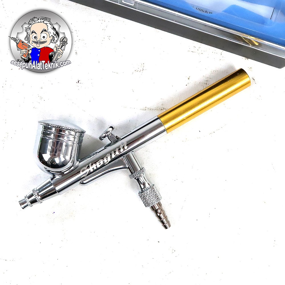 

Air Brush Kit Pen Brush Spray Gun merk SHOGUN / Air Brush Lukis Kit Pen A-7 SHOGUN