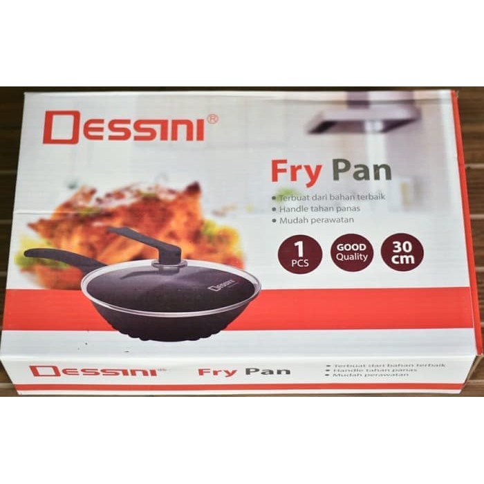 Dessini Fry Pan - Panci Wajan Penggorengan 30 cm - Wajan Anti Lengket