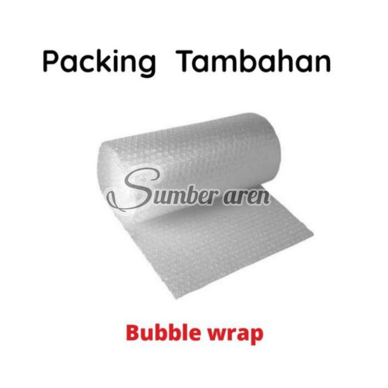 

Biaya Packing Tambahan Bubble Wrap Bungkus Tambah Bubble Wrap