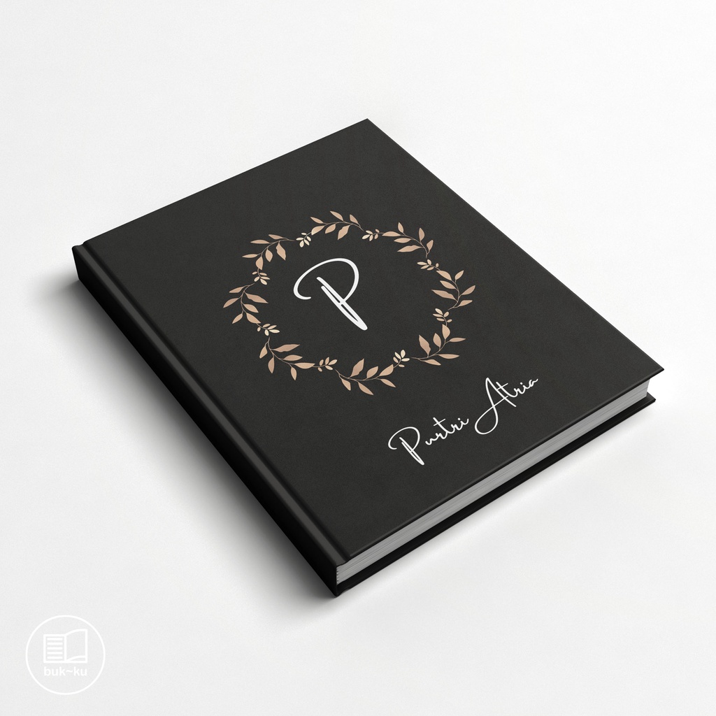 

Buku catatan custom inisial nama
