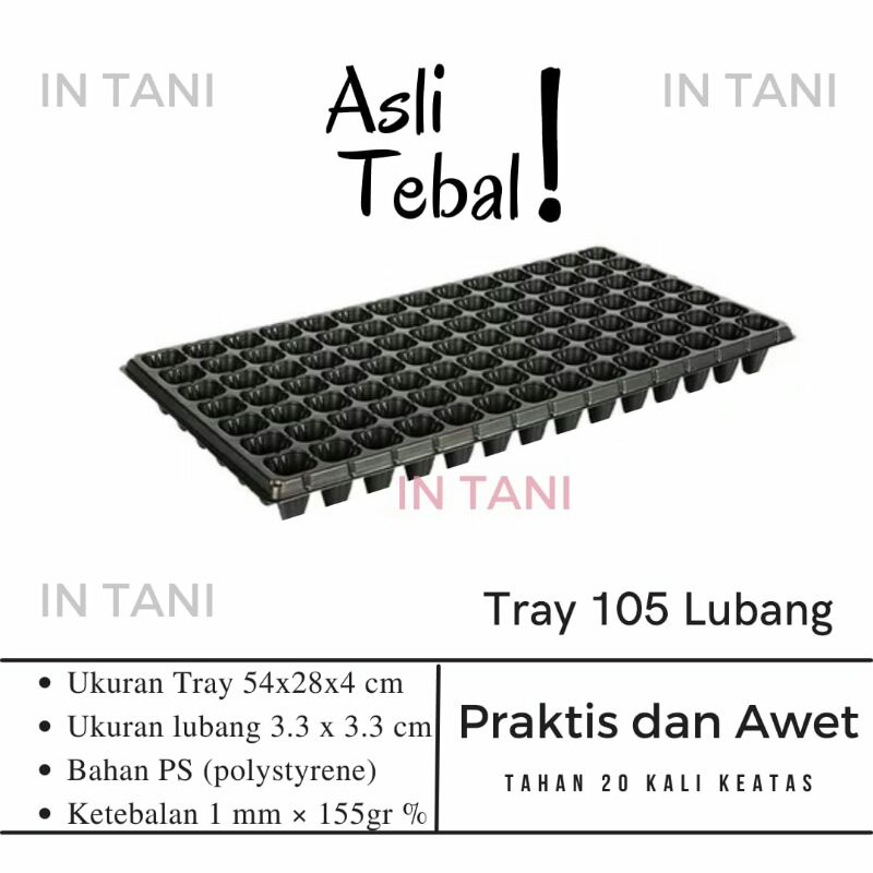 Tray Semai 105 Lubang Tebal dan Bagus