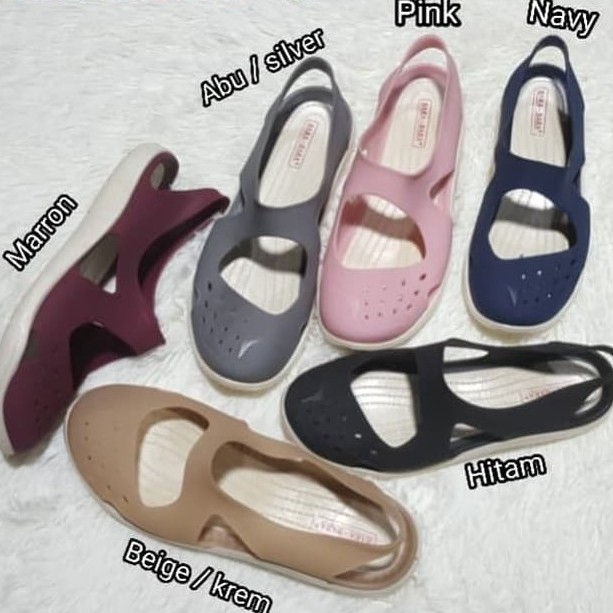 Jelly sandal wanita karet bara bara sendal import
