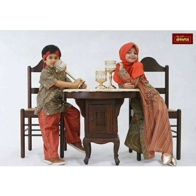 Dannis Couple Koko Anak & Gamis Anak D' Batik Lawasan