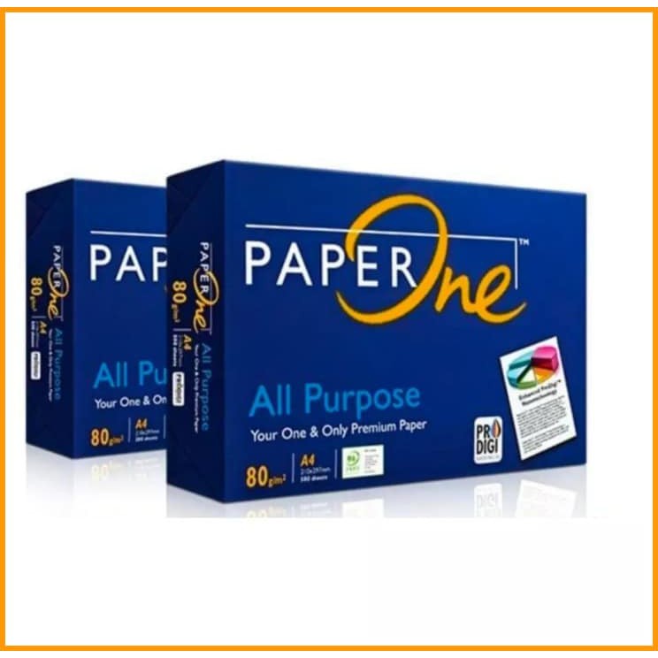 

ORIGINAL KERTAS A4 80Gr PAPER ONE KERTAS HVS fotocopy 80gr / printer