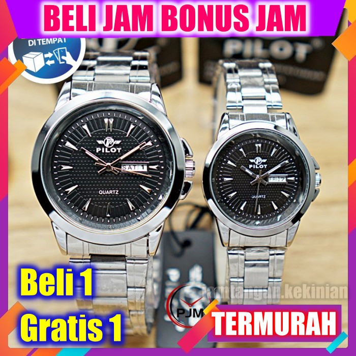 Jam Tangan Couple / Jam Tangan Pria / jam tangan wanita / Jam Tangan Murah Jam Couple ORIGINAL Pilot